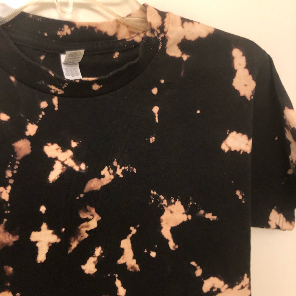 Boho Top (Small), Black & Creamy Peach